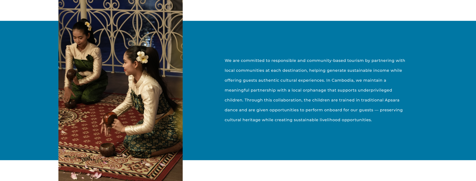 We are committed to responsible and community-based tourism - banner